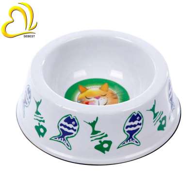 cat favorite light color cat food bowl