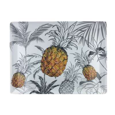 Sebest Factory Melamine thin melamine tray custom Fruit series large melamine tray serving