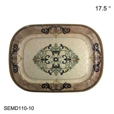 SEBEST Factory Melamine Tray Friendly Environmental  New Design Melamine Dinner Set Tableware