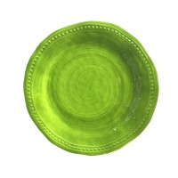 Custom design Melamine bumpy 9 inch dinner plate green lunch plate