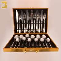 elegant dining room sets silver cutlery set 24 pcs