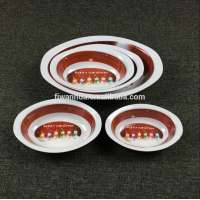 Melamine Oval plastic christmas bowl sets