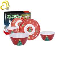 Best Selling Melamine Ware Round Shape Melamine Christmas Dinnerware