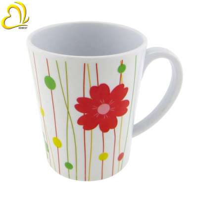 Wholesale melamine mug plastic drinking cup with handle