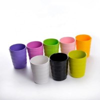 Colorful reusable plastic black red melamine cups wholesale