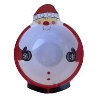 Santa claus deep melamine plastic christmas decorative bowls