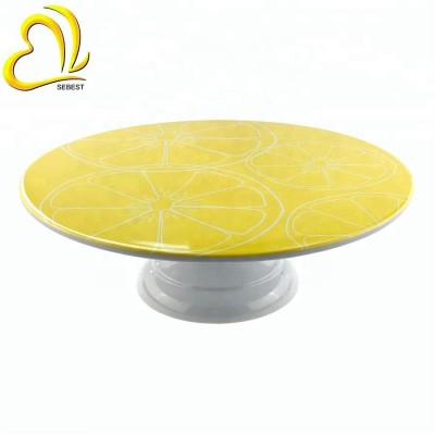 12" White Cake Stand Stable Plastic Cake Display Stand