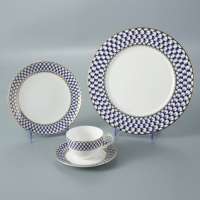 Best quality luxury royal bone china crockery dinnerware sets