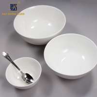 Round chinaware ceramic white 4.5 inch bowl