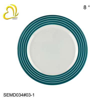 Sebest factory Melamine plastic Golden brown oval plate round bowl and round plate melamine dinner set